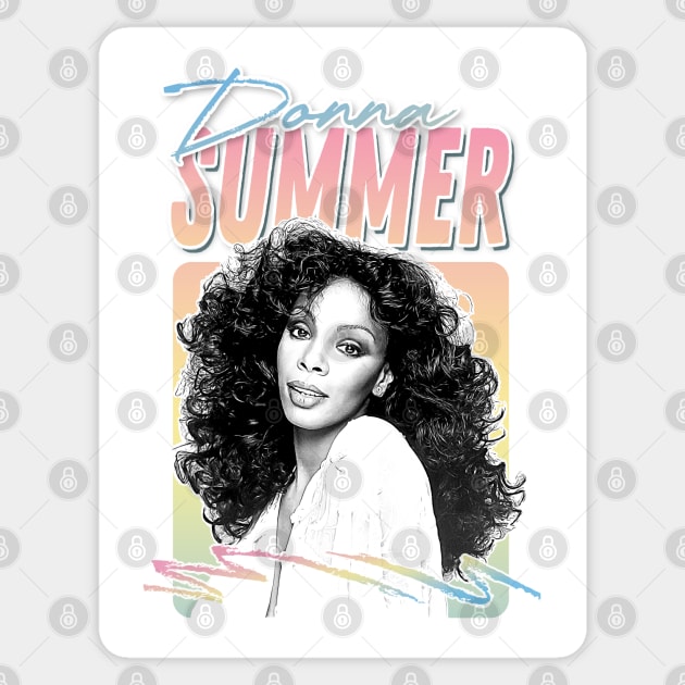 Donna Summer //// Retro Style Fan Art Design Sticker by DankFutura